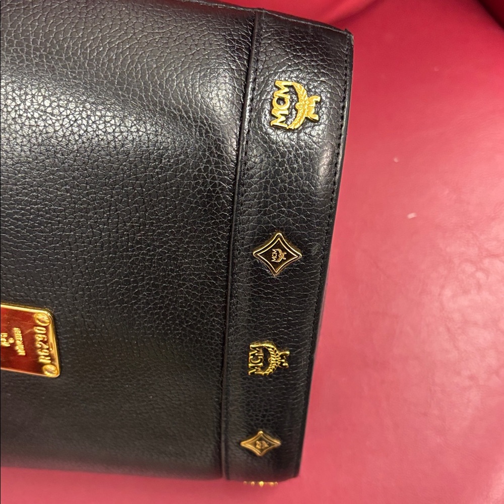 MCM Black Tote with Gold Detailing -Pristine Condition - Picture 8 of 16